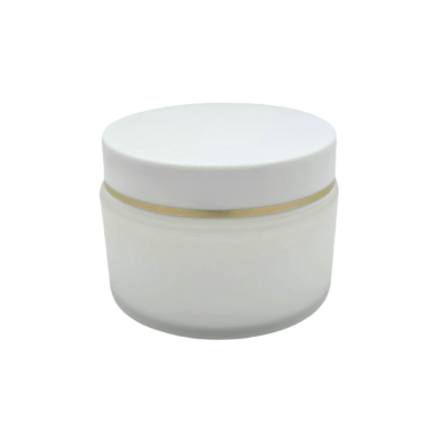 علبة كريم (خمرية) بلاستيك 50 مل ابيض