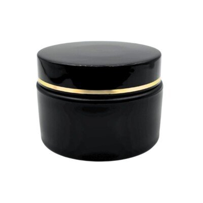 علبة كريم (خمرية) بلاستيك 50 مل اسود